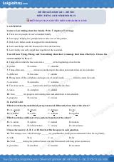 Đề thi giữa kì 1 Tiếng Anh 9 Friends Plus - Đề số 1
